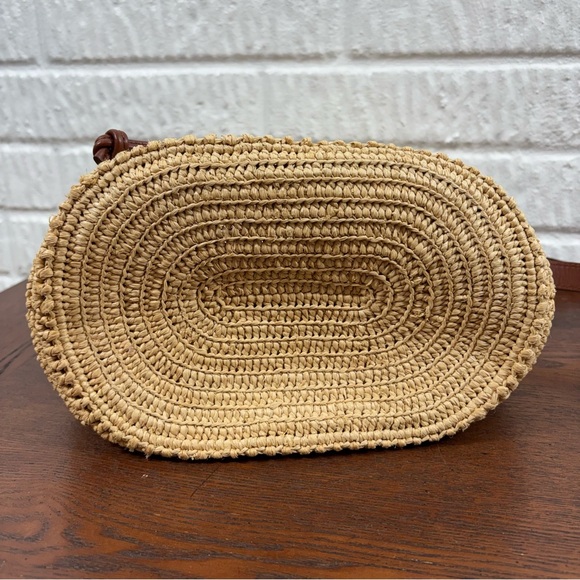 Sezane Raffia Farrow Daisy Embroidered Bag - Picture 10 of 12